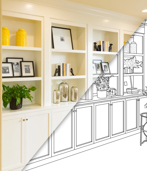 Semi custom cabinet slider